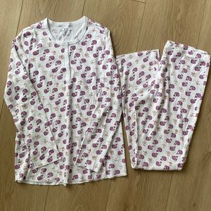 Roberta Roller Rabbit | Moby Whale Palm Trees Pajama Shirt & Pants Matching Set